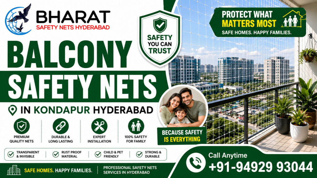 Balcony Safety Nets in Kondapur