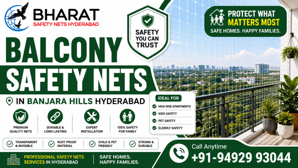 Balcony Safety Nets in Banjara Hills