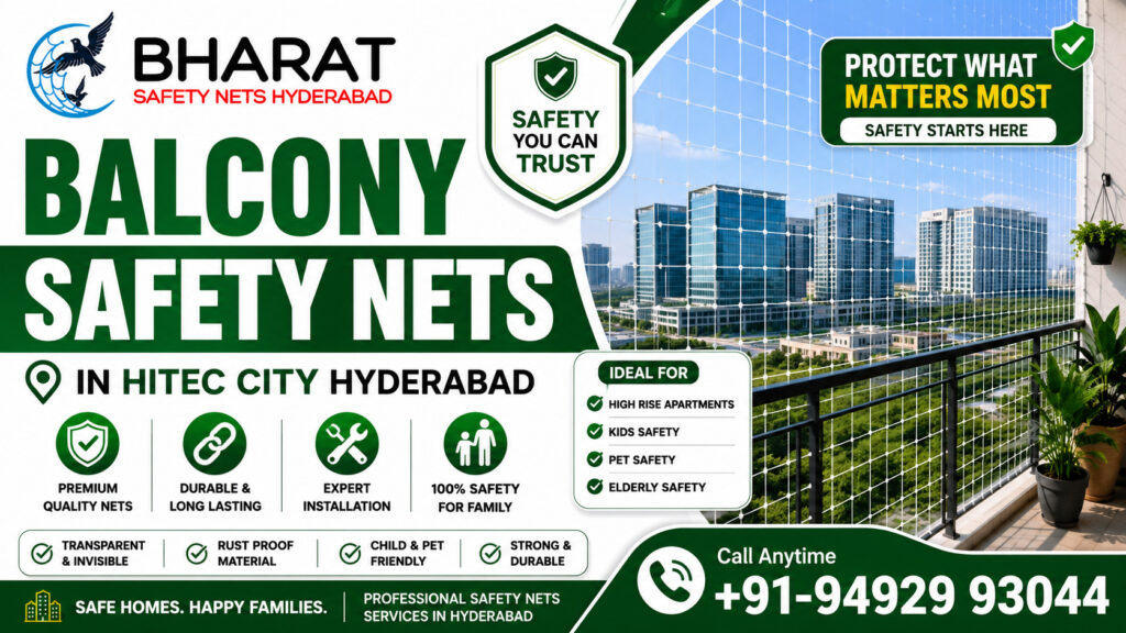 Balcony Safety Nets in HITEC City